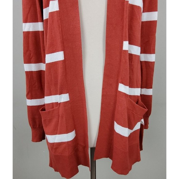 Love Ellie Women's Striped Open Front Pocket Cardigan Size S - Picture 2 of 4